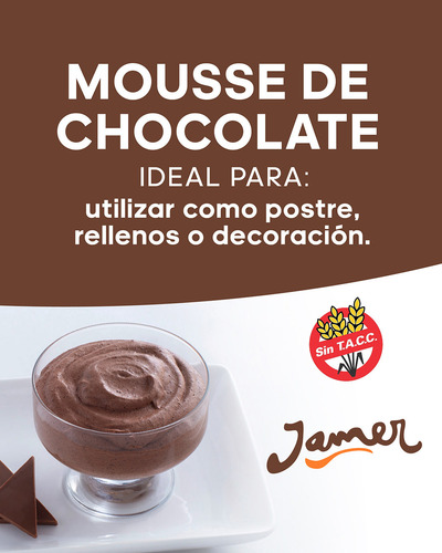 Polvo Mousse Chocolate 200g Jamer X 10u