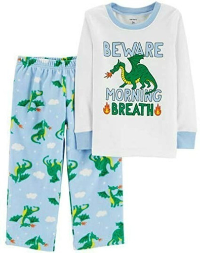 Pijama Bebe Carters 2 Piezas Pantalon Polar Remera Algodon