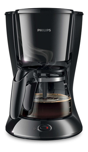 Imagen 1 de 3 de Cafetera Philips Daily Collection HD7447 semi automático negra de filtro 220V