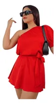 Comprar Vestido Mujer Lino Hombro Descubierto 
