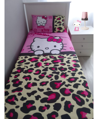 Juego De Sabana Hello Kitty Print 11/2