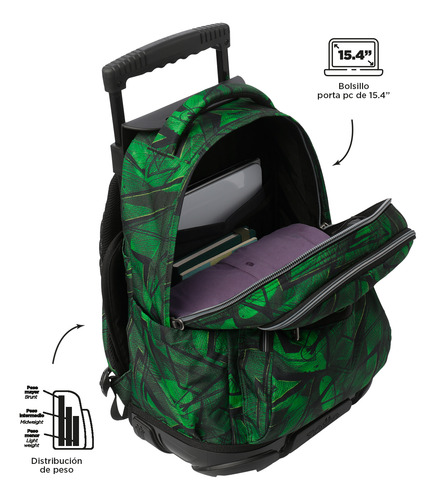 Mochila Escolar Con Ruedas Para Niño Renglon Totto