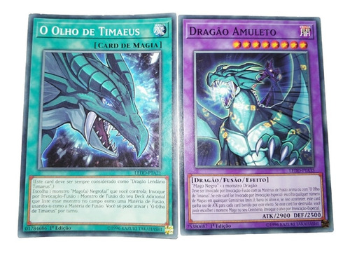 Yugioh - Combo Dragão Amuleto E Olho De Timaeus