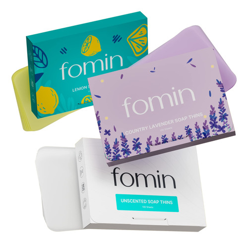 Fomin - Hojas De Jabn De Papel Antibacteriano Para Lavar A M