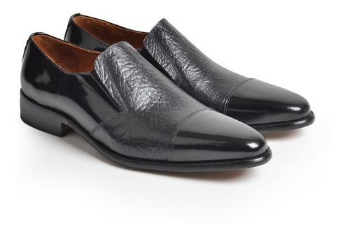 Imagen 3 de 5 de Zapatos De Cuero Vacuno Graneado De Hombre Stefano - Ferraro