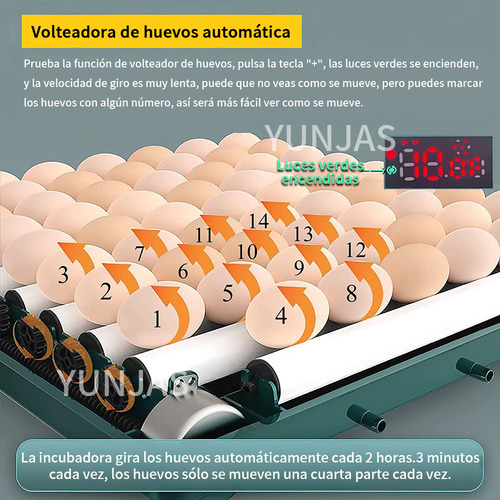 Yunjas 24p Incubadora Automática De Aves De Corral Nacedora