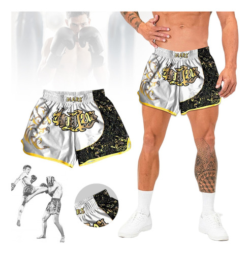 Short De Muay Thai, Kick Boxing,entrenamiento Deportivo