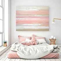Comprar Cuadros Rosas Pintados A Mano Modernos Nórdicos Abstractos 