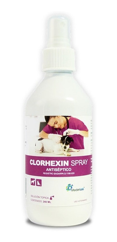 Clorhexin Spray 240ml Antiseptico Mascotas Perros Gatos