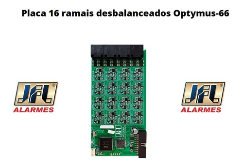 Placa 16 Ramais Desbalanceados Para Central Jfl Optymus-66