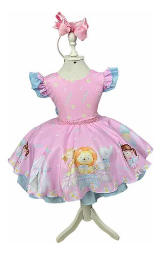 Vestido Infantil Temática De Circo