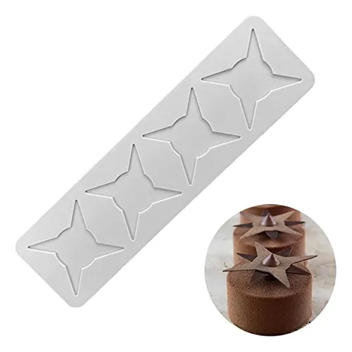 Molde De Encaje Para Fondant Con Hojas Huecas En 3d, Múltipl