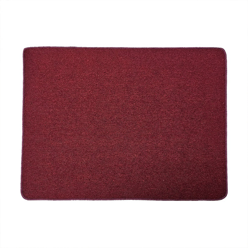Protector Alfombra Bajo Escritorio Bordo 100 X 120 Cm Soul Diseño De La Tela Boucle