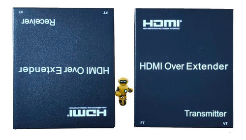 Imagem 6 de 9 de Extensor Hdmi 120m Cat5 / Cat6 Tx / Rx Receptor Transmissor