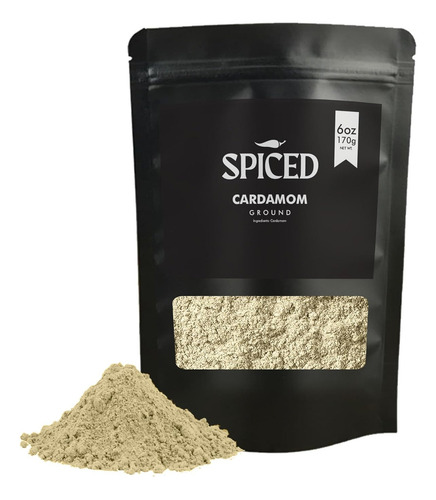 Cardamomo Molido Especiado, 6 Onzas De Cardamomo Pulverizado