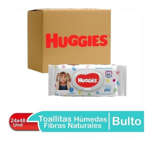 Toallas Húmedas Huggies Limpieza Efect 48pcs - Caja 24 Und