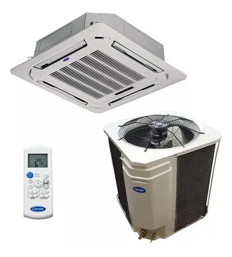 Ar Condicionado Split Cassete Carrier Frio 24000btus 220v/1f Cor Branco 220v Voltagem Da Unidade Externa 220v