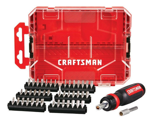 Juego Desarmador Matraca Con 44 Puntas Craftsman Cmht68017