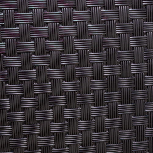 Gaveteiro plástico de chão Rattan 3 gavetas multiuso São Bernardpo preto