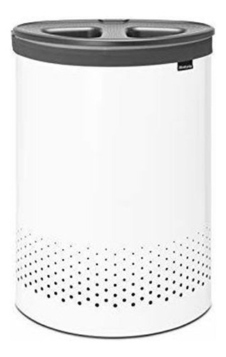 Brabantia Premium - Cesto De Lavandería Grande, 2 Secciones