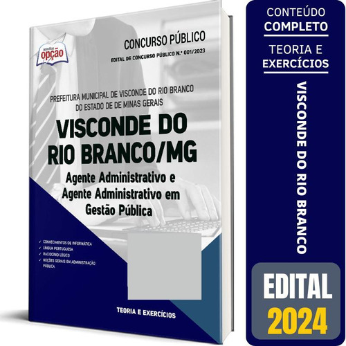 Apostila Visconde Do Rio Branco Mg 2024 Agente