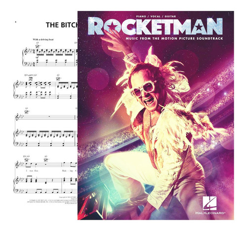 Partitura Piano Elton John Rocketman Digital Oficial Soundtrack 22 Songs Pvg 2019 