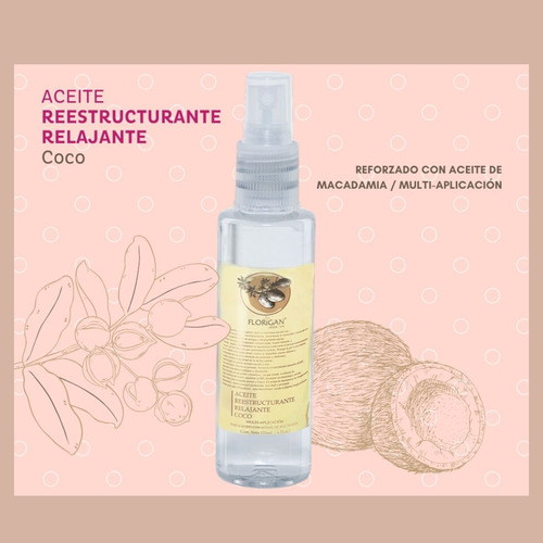 Aceite De Coco Reestructurante Multiaplicacion Florigan® 3pz
