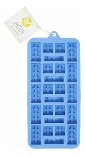 Molde Bloques Ladrillos Silicon Wilton 25cav 2115-0-0118 Color Azul