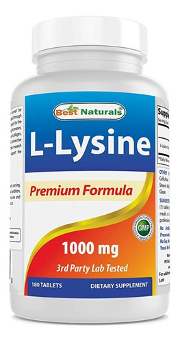 L-lisina 1000 Mg - Best Natural - Unidad a $855