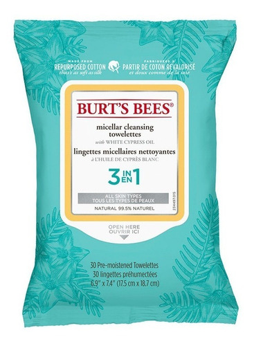 Imagen 1 de 1 de Toallitas Desmaquillantes Burt's Bees Micellar