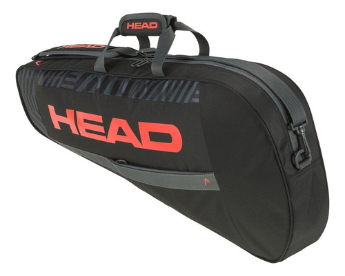 Raquetero Head Base Racquet Bag S Black Orange