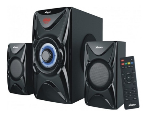 Caixa de som Xtrad XDG-11 com bluetooth black piano 110V/227V