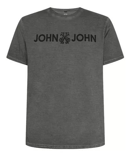 Camiseta John John Logo Grafite - Compre Agora