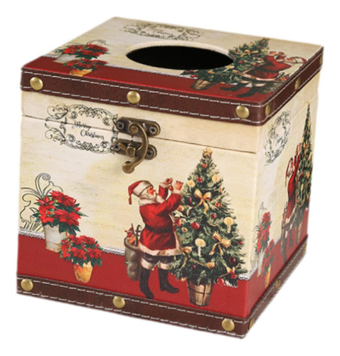 Caja De Pañuelos Navideña, Porta Árbol De Navidad