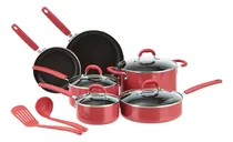 Comprar Basics Utensilios De Cocina Aluminio 12 Piezas Rojo E