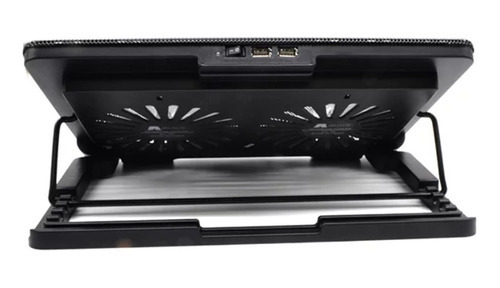 Base Refrigerante Doble Ventilador A2 | Silencioso | 2 Usb Color Negro