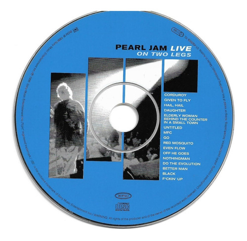 Pearl Jam - Live, On Two Legs ( Detalle)