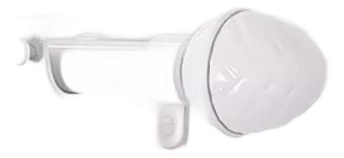 Barral Cortina Ironwood 22mm A Medida De 1 A 4m Linea Nakash Blanco Terminal Piña