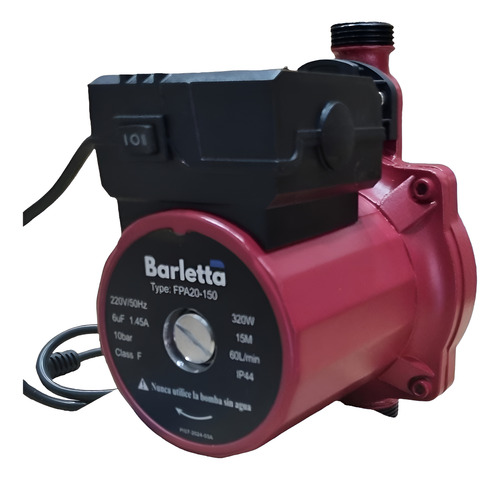 Bomba Aumentadora De Presion Calefont Barletta Fpa 20-150
