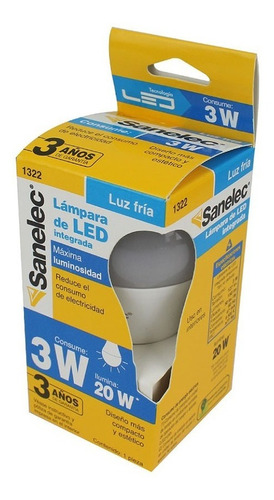 Foco Led 3w Excelente Calidad Paquete 50 Pz 