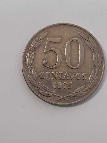 Moneda Chile 50 Centavos 1975(x1231