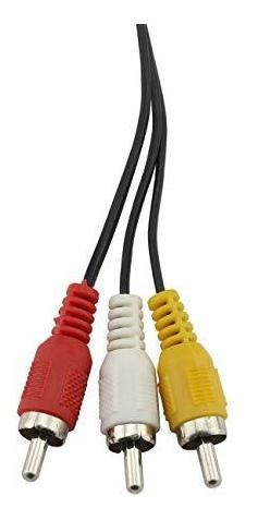 Zrm&e 2pcs N64 3 Rca Av Cable Game Video System 6ft Audio