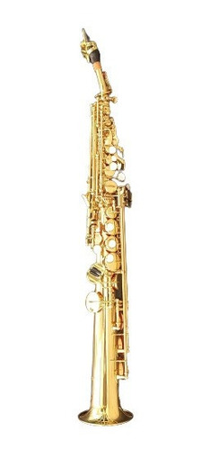 Saxofon Soprano Recto Scala Italy Dorado Con Estuche Y Boqui