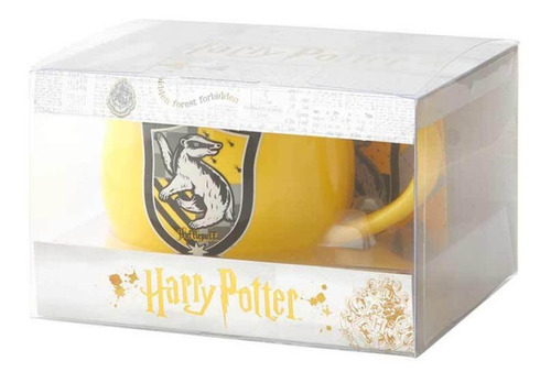 Imagen 2 de 5 de Enesco Harry Potter - Hufflepuff Taza Con Portavaso