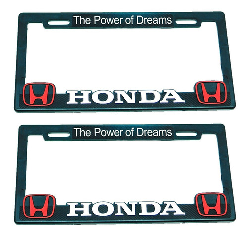  Portaplacas Premium Honda Juego 2 Piezas