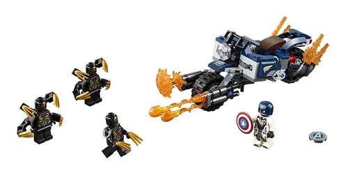 Lego Marvel 76123 Avengers Moto De Capitan America 167 Pzs