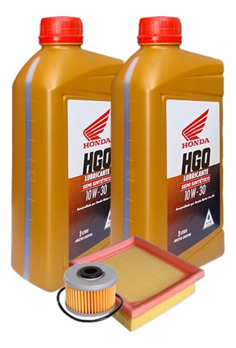 Kit Honda Tornado Xr250 Filtros Aceite Aire + Semi Hgo 10w30