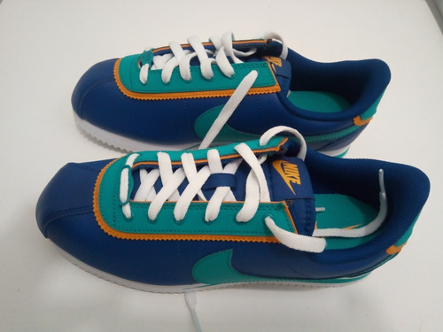Oh querido Sanción Recientemente Tenis Nike Cortez Basic '72 Azul Con Verde 25 Cm | Envío gratis