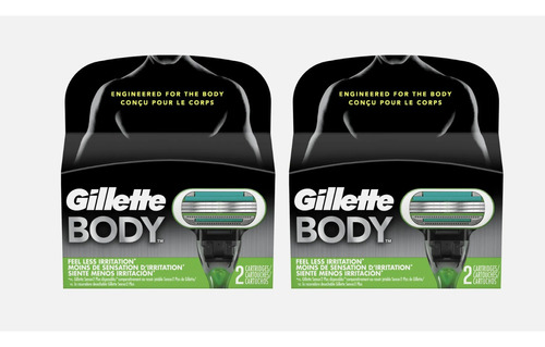 Gillette Body Razor 10 Repuestos Afeitar Mach3 / Venus