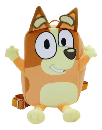 Bolso Minimochila Bingo Original Bluey Backpack Niños Dama Naranja Liso Liso Naranja